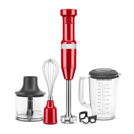 KITCHENAID HAND BLENDER WITH ACCESSORIES -  EMPIRE RED