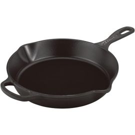 Le Creuset-Satin Black Cast Iron Deep Skillet 26cm