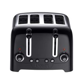 Dualit 46205 4 Slot Lite Toaster in Black Finish