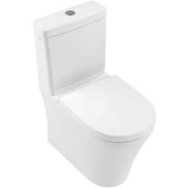 Villeroy & Boch - O.novo Washdown toilet for close-coupled WC-suite, rimless rimless, floor-standing, with DirectFlush, White Alpin