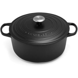 Le Creuset-Matte Black Cast Iron Round Casserole 28cm/6.7L