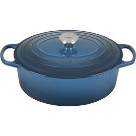 Le Creuset-Deep Teal Cast Iron Oval Casserole 31cm/6.3L