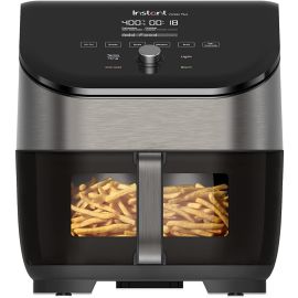 Instant Vortex Plus 5.7L, 6-in-1 Air Fryer with ClearCook™ S/S Odorerase  Easy View Windows Built-in Air Filters, Air Fry, Roast, Broil, Bake, Reheat, Dehydrate, 1700W