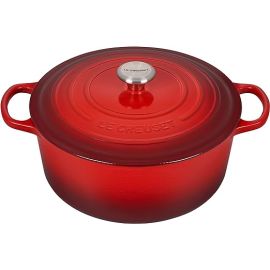 Le Creuset-Cerise Cast Iron Round Casserole 30cm/8.1L