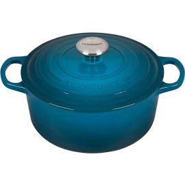 Le Creuset-Deep Teal Cast Iron Round Casserole 28cm/6.7L