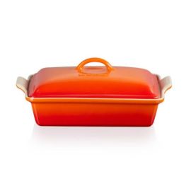 Le Creuset-Volcanic Stoneware Heritage Rectangular Dish with Lid 33cm/3.8L