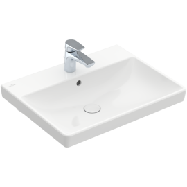 Villeroy & Boch - Avento Washbasins 600 x 470 x 180 mm, White Alpin, with overflow, unpolished