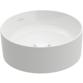 Villeroy & Boch - Collaro Surface-mounted washbasin 400 x 400 x 145 mm, White Alpin, without overflow, unpolished