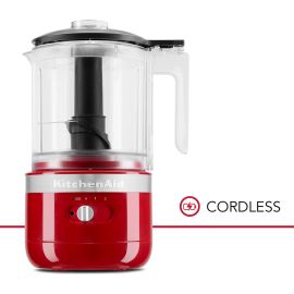 KITCHENAID CORDLESS FOOD CHOPPER 1.19L  - EMPIRE RED