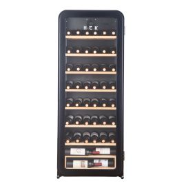 HCK-208R-S RETRO WINE REFRIGARATOR - 92 BOTTLES