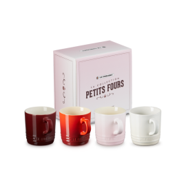 Le Creuset-Stoneware "Petits Fours" Set of 4 Cappuccino Mugs 200ml