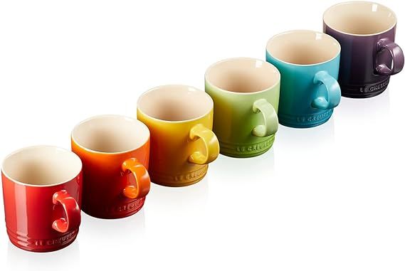 Le creuset rainbow mugs outlet