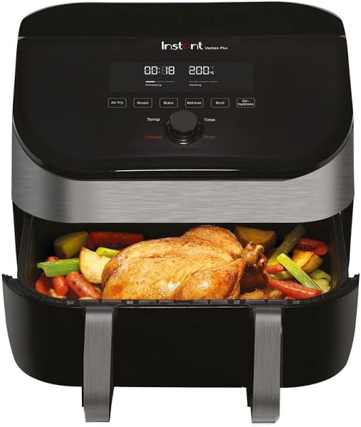 Instant Vortex Plus ClearCook Versazone Air Fryer 8.5L Stainless Steel