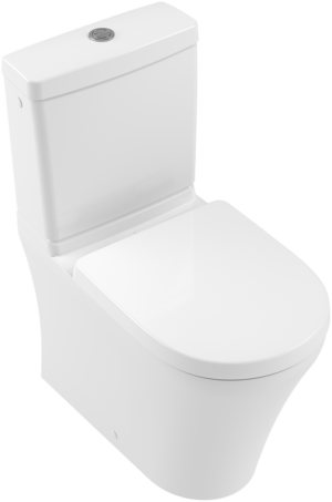 Villeroy & Boch - O.novo Washdown toilet for close-coupled WC-suite, rimless rimless, floor-standing, with DirectFlush, White Alpin