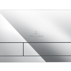 Villeroy & Boch - ViConnect installation systems Toilet flush plate Dual flush, Chrome