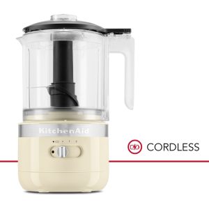 KITCHENAID CORDLESS FOOD CHOPPER 1.19L - ALMOND CREAM