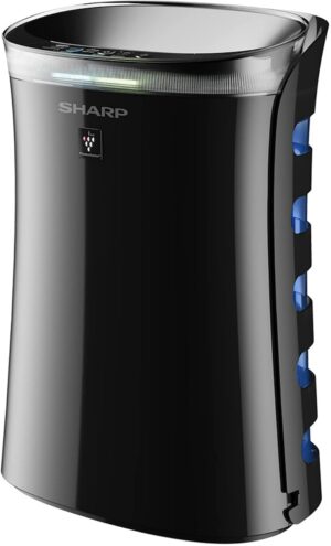 SHARP UA-PM50E-B Air Purifier with Insect Killer for Rooms up to 40 m², 3-Stage Filter System (Pre-Filter, Odour Filter, HEPA Filter), Black