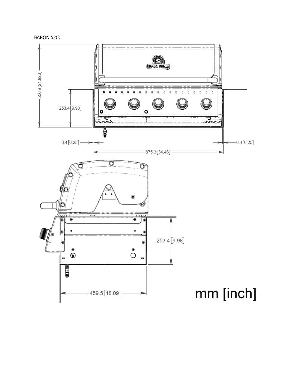 baron 520 dimensions
