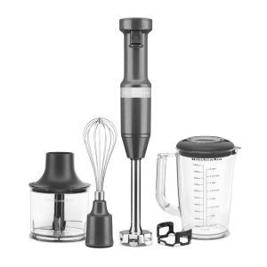 KITCHENAID HAND BLENDER WITH ACCESSORIES - CHARCOAL GREY