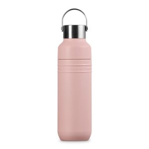 Le Creuset-Shell Pink Insulated Water Bottle 1L