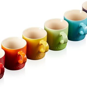Le Creuset-Stoneware Rainbow Set of 6 Mugs 350ml