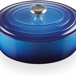 Le Creuset-Azure Cast Iron Oval Casserole 31cm/6.3L