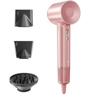 LAIFEN SWIFT SPECIAL - 110,000 RPM - High-Speed Hair Dryer - Negative Ionic Blow - Petal Pink (3 Nozzles)