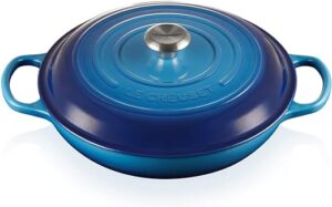 Le Creuset-Azure Cast Iron Shallow Casserole 30cm/3.5L