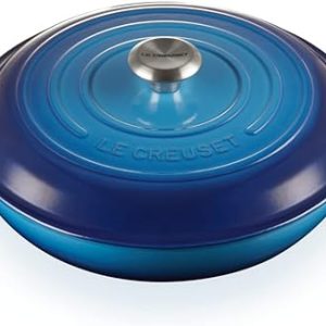Le Creuset-Azure Cast Iron Shallow Casserole 30cm/3.5L