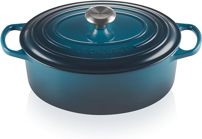 Le Creuset-Deep Teal Cast Iron Oval Casserole 29cm/4.7L