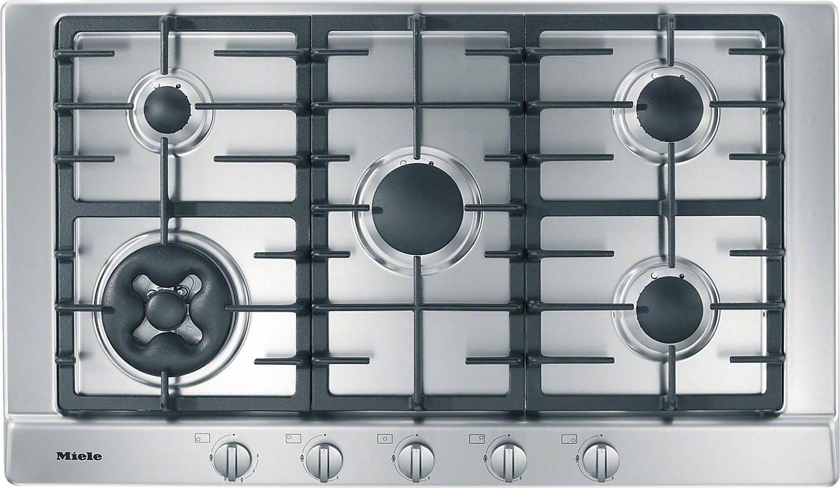 MIELE HOB KM2052G Gas hob with 2 dual wok burners