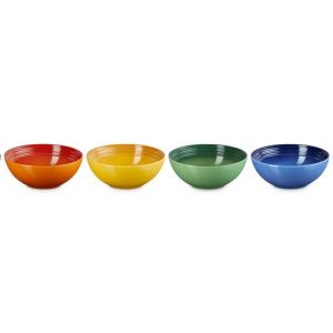 Le Creuset-Stoneware Rainbow Set of 6 Cereal Bowls