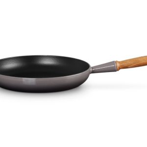 Le Creuset - Flint Cast Iron Frying Pan with Wooden Handle 28cm