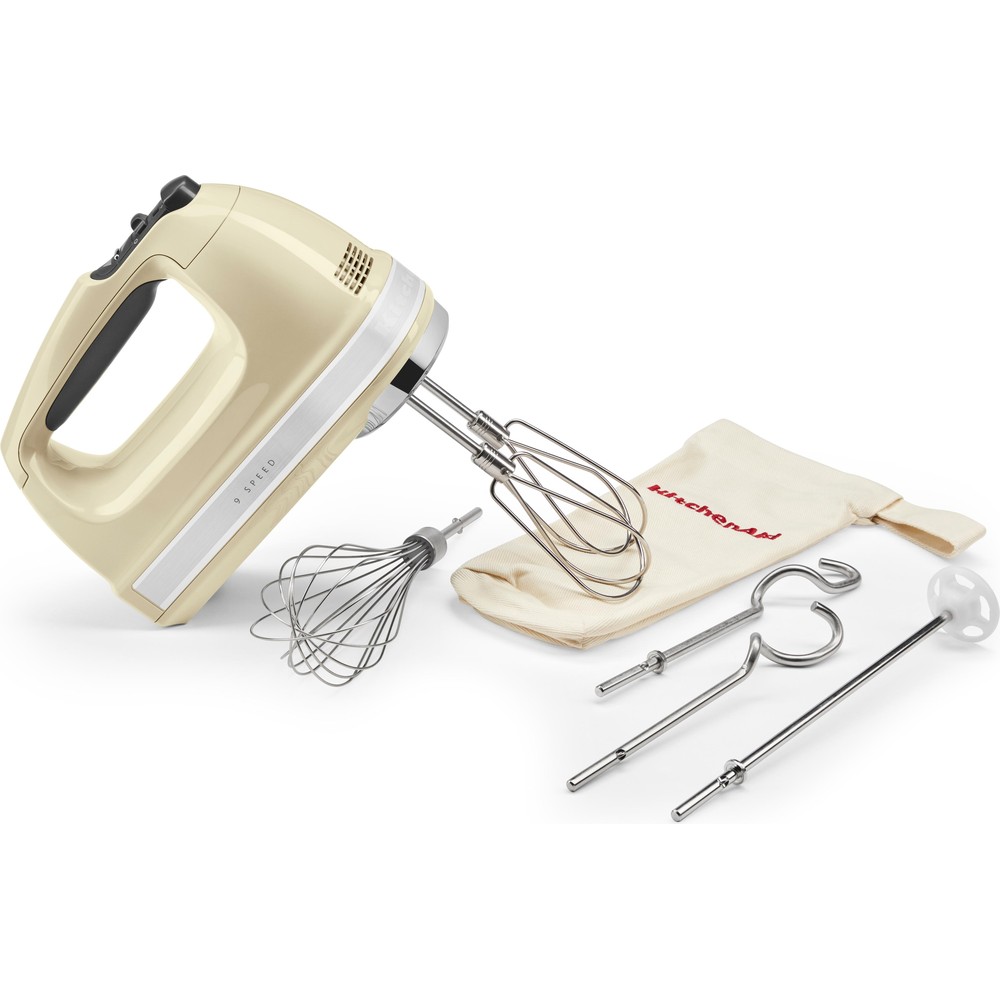 kitchenaid hand mixer 5khm9212bac almond cream kit