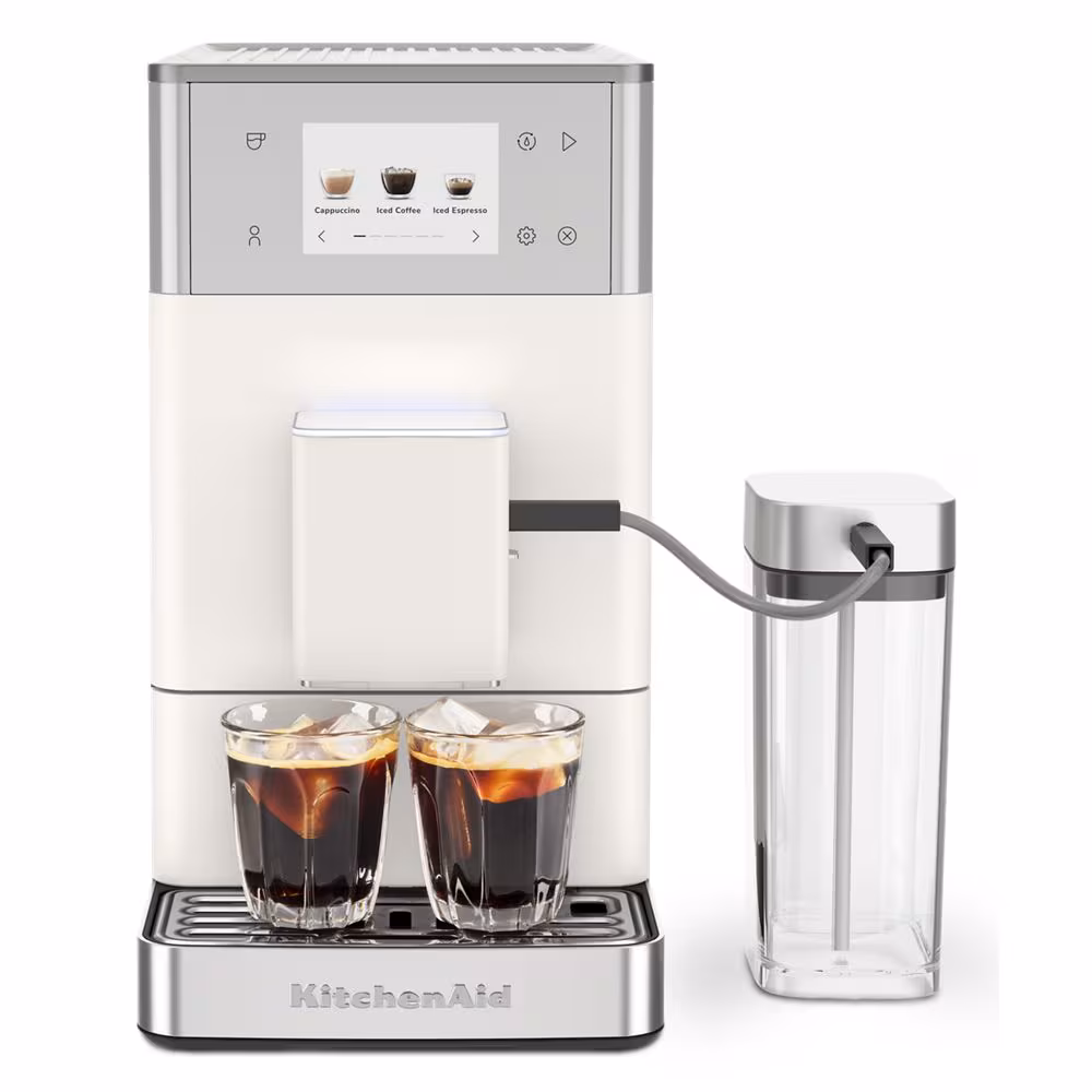 KITCHENAID FULLY AUTOMATIC ESPRESSO MACHINE KF4 WITH ICED COFFEE - PORCELAIN WHITE
