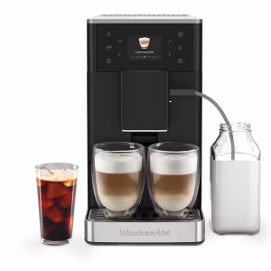 KITCHENAID FULLY AUTOMATIC ESPRESSO MACHINE KF3 WITH ICED COFFEE - MATTE BLACK