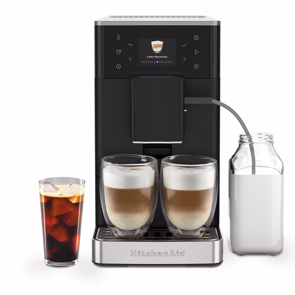 KITCHENAID FULLY AUTOMATIC ESPRESSO MACHINE KF3 WITH ICED COFFEE - MATTE BLACK