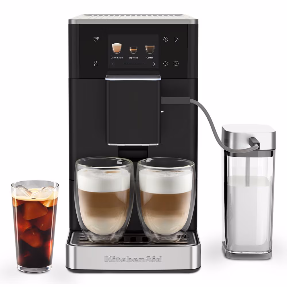 KITCHENAID FULLY AUTOMATIC ESPRESSO MACHINE KF4 WITH ICED COFFEE - MATTE BLACK